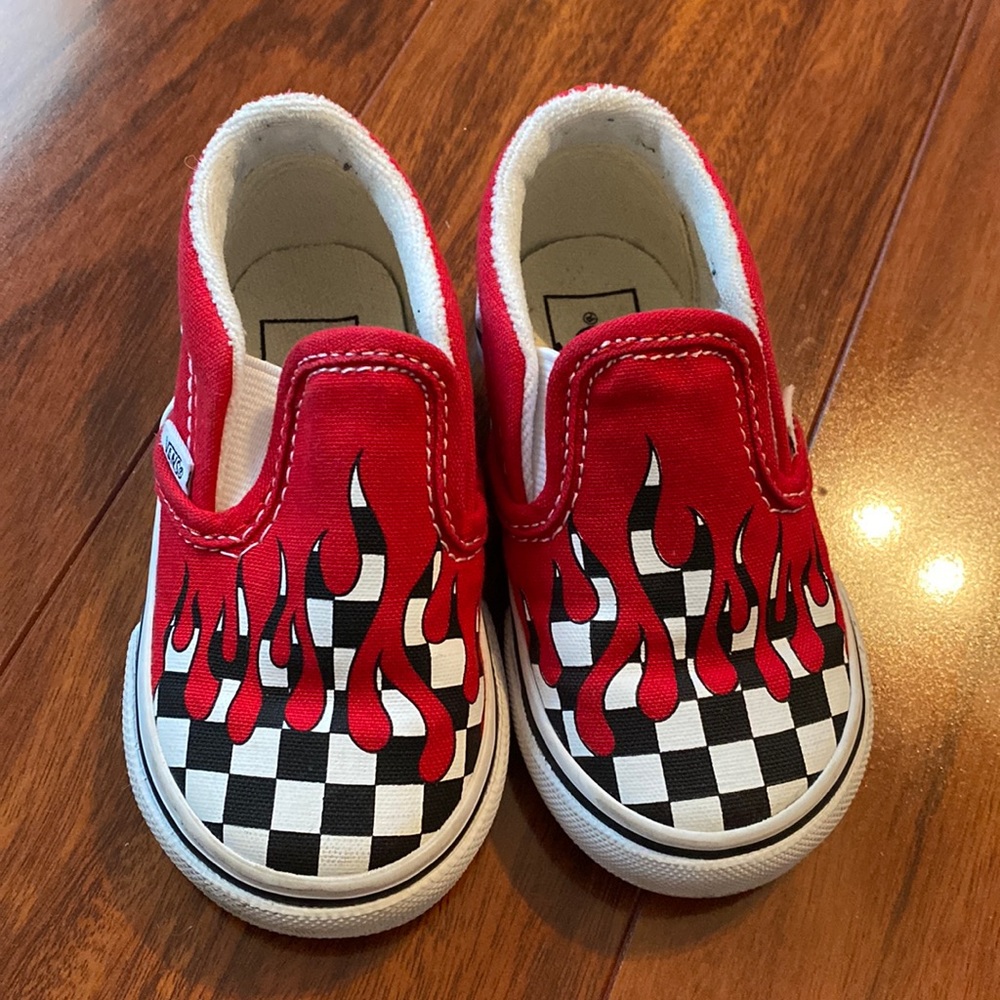 Checkered Flame Vans